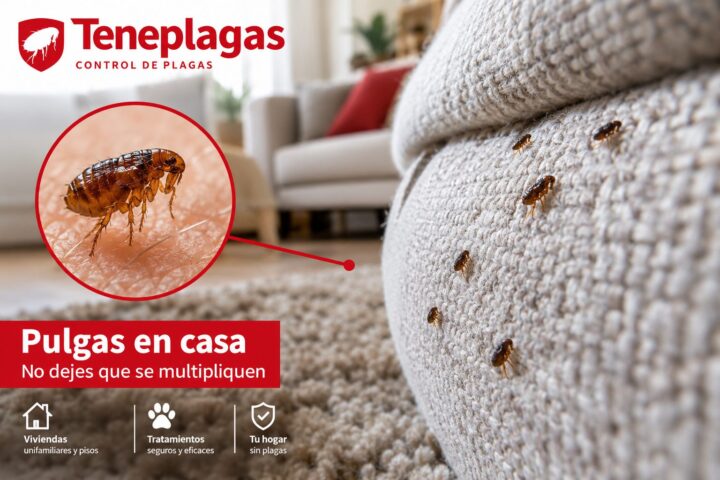 Pulgas en el sofá y la alfombra de una vivienda – eliminar pulgas en Tenerife