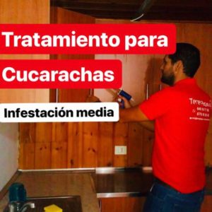 Tratamiento fumigación de cucarachas (infestación media) 1 Año de Garantía